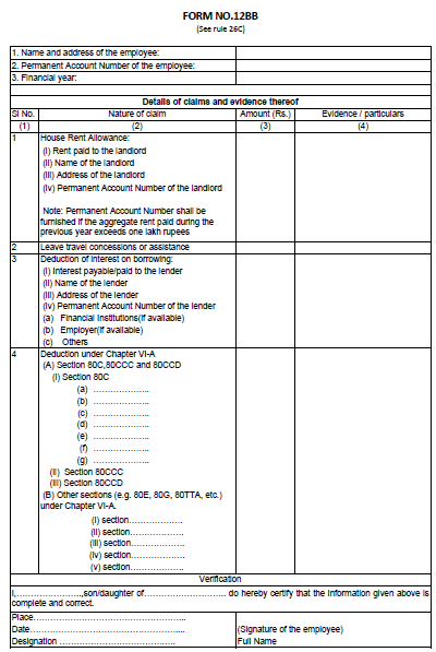 Form 12BB: Maximize Your Tax Returns Like a Pro!